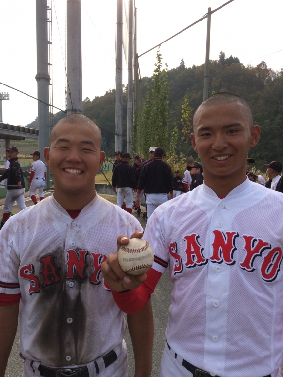 燃える秋 一年生大会 ノーヒットノーラン 硬式野球 体育系 部活動 おかやま山陽高校